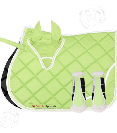 Green saddle pad