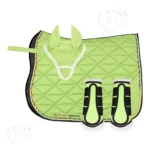 dressage green saddle pad set