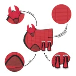 Red Saddle Pad Details