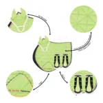 Green english Saddle Pad Details