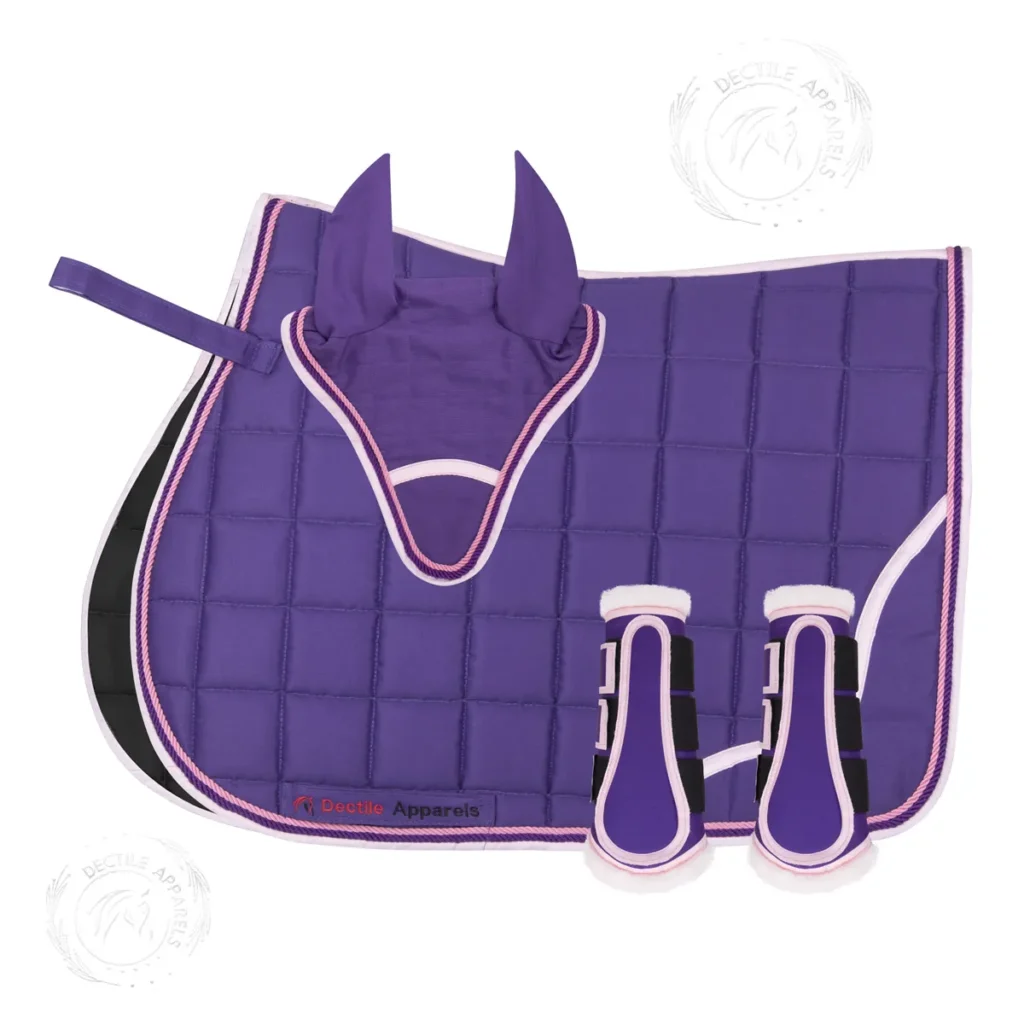 Classic English purple western saddle pad
