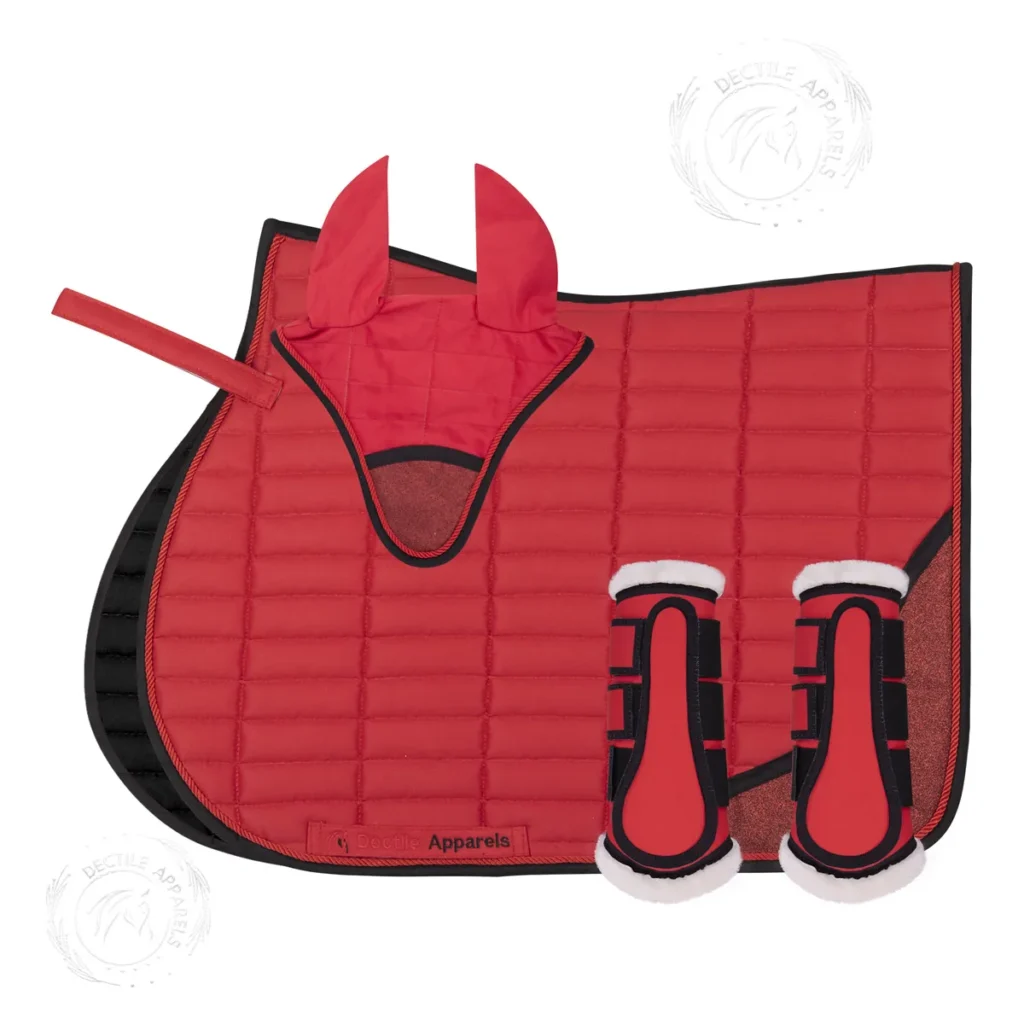 Classic Red English Saddle Pad USA