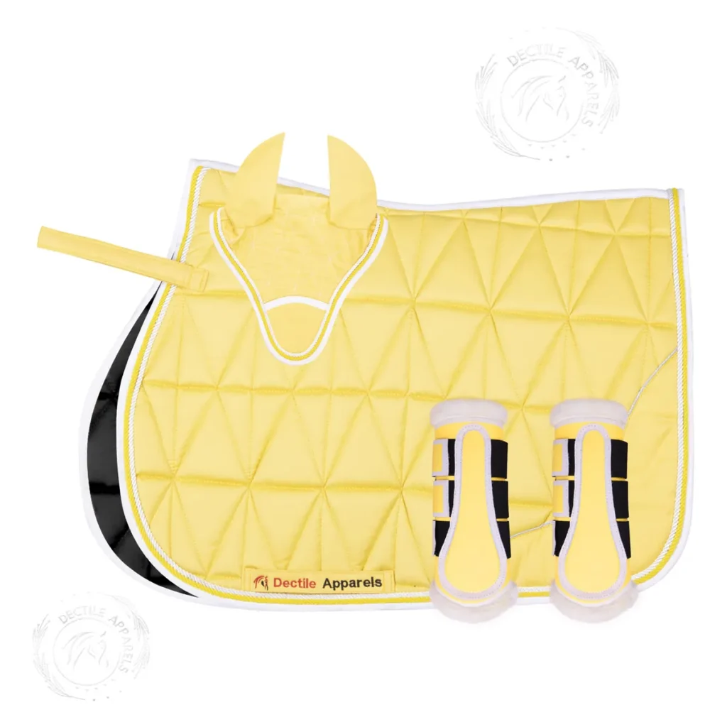 Yellow English Saddle Pad USA