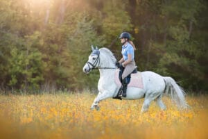 Horse With Pink Stylish English Saddle Pad