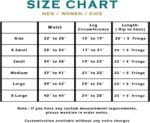 size chart of chinks