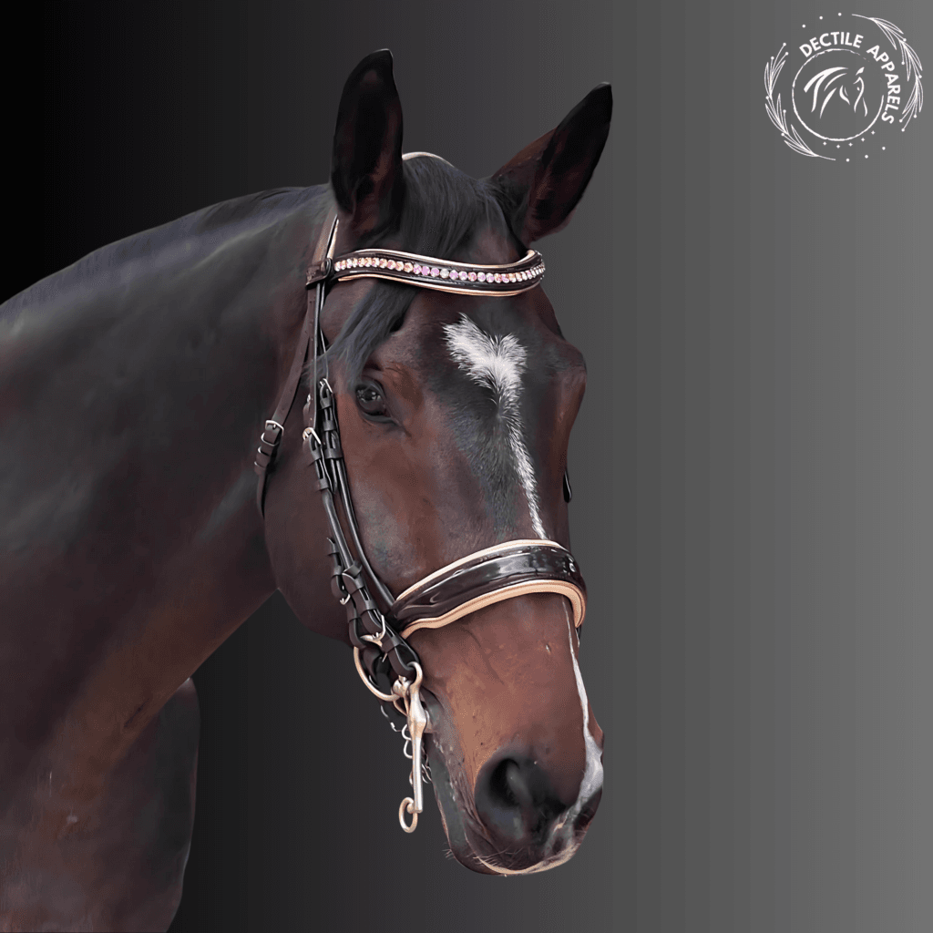 Florence Brown Patent Leather Double Bridle