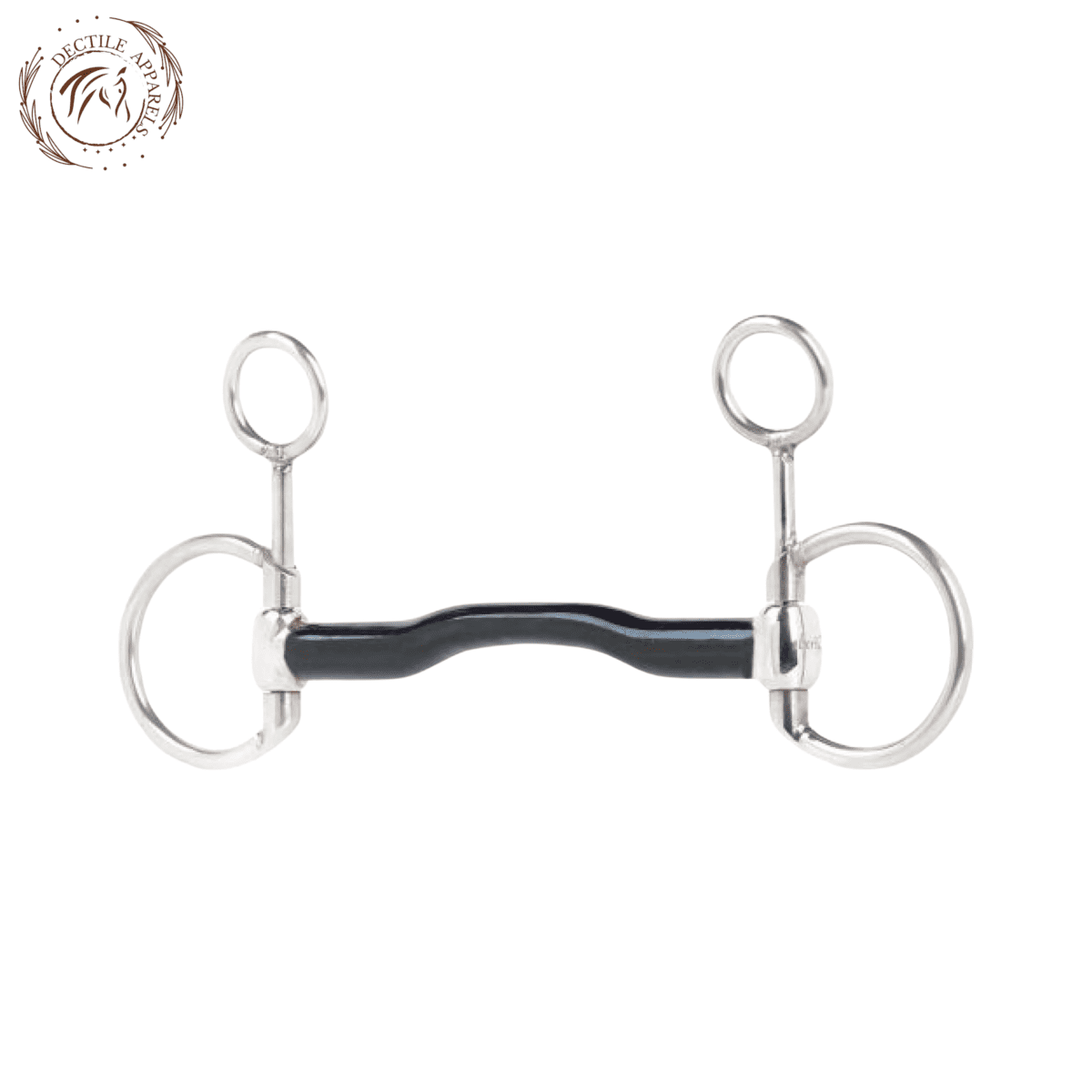 Beris Black Sweet Iron Gag Bit with Tongue Port