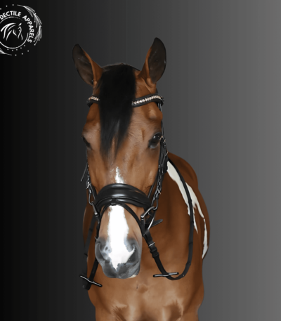 Elegance Crystal Patent Snaffle Bridle