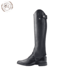 Black Leather Contoured Half Chaps USA
