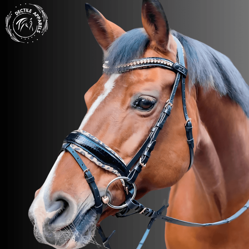 Elite Black Crystal Patent Bridle