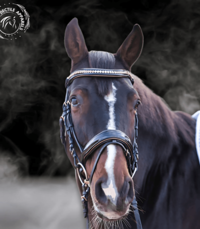 Amalfi Black Patent Sparkle Snaffle Bridle