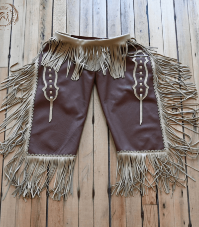 Classic-Western-Brown-Leather-Chink-Chap