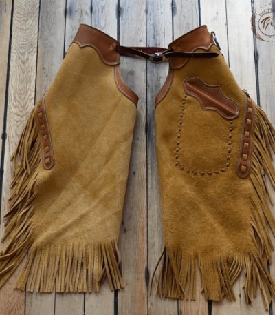 Brown-Fringe-Leather-Chink-Chap