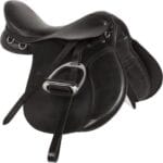 Black Leather Close Contact English Saddle