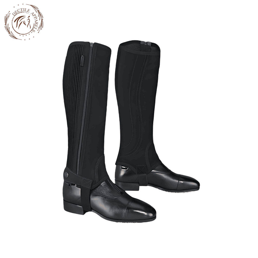 Black dublin easy care half chaps USA