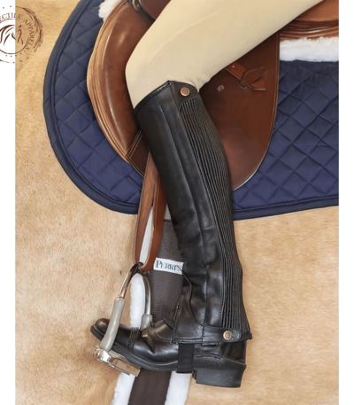 Perri Leather Professional Zip Half Chaps