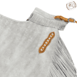 gray suede chink chaps