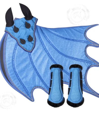 Lite blue dragon saddle pad