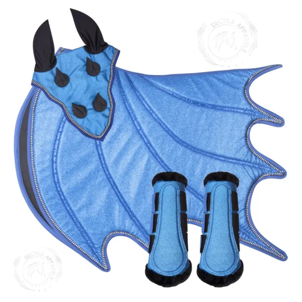 Lite blue dragon saddle pad USA