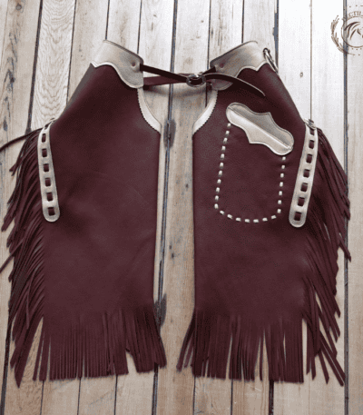 Maroon-Leather-Chink-Chap