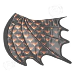 Black & Orange Dragon Saddle Pad for horse