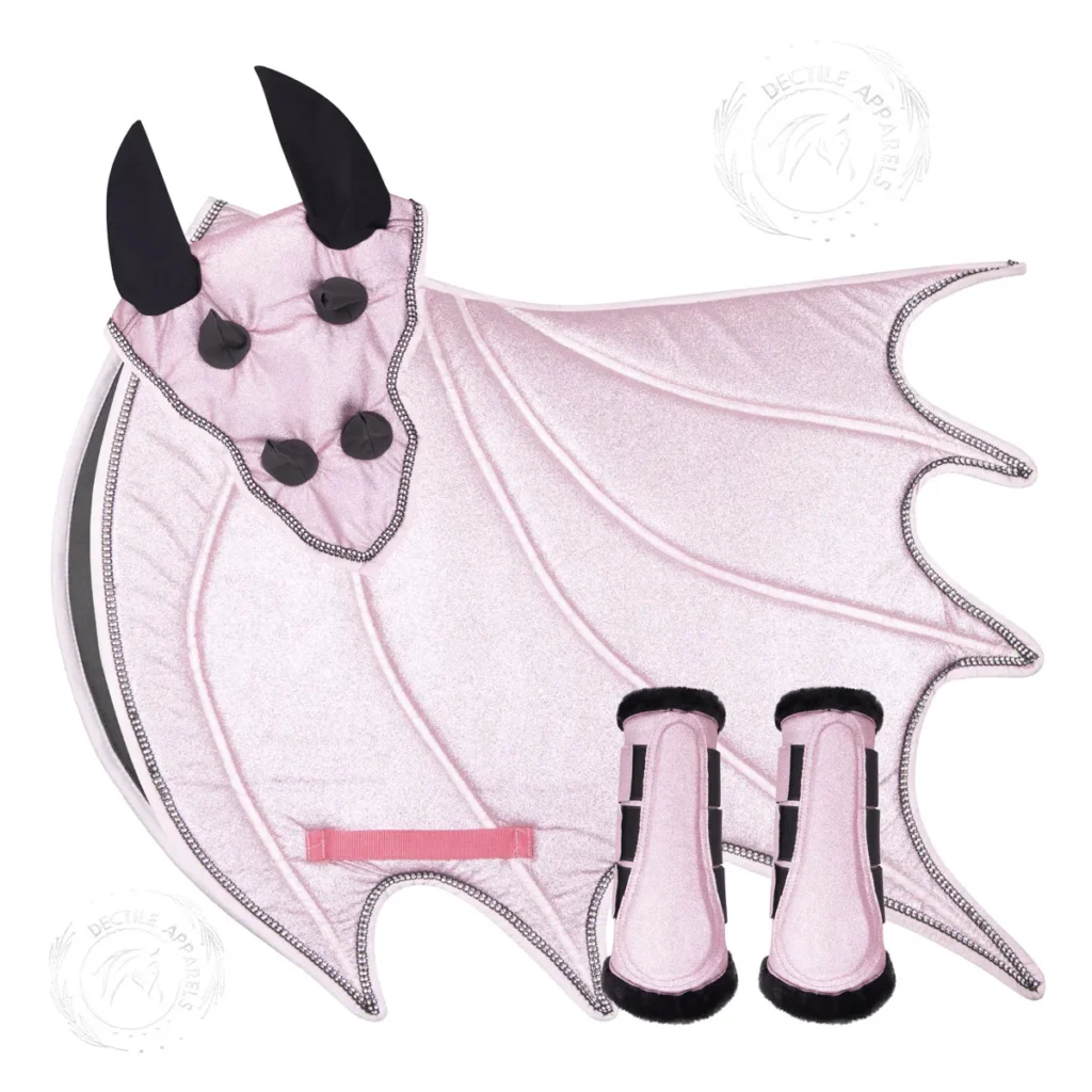 Glitter Pink dragon saddle pad USA