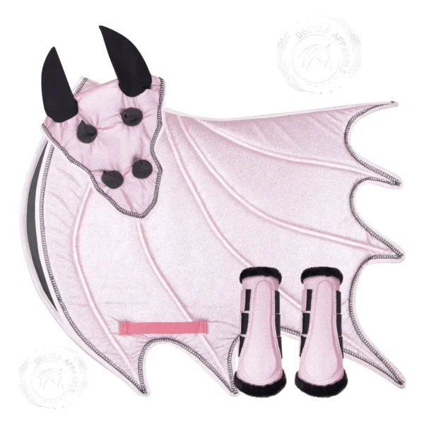 Glitter Pink dragon saddle pad USA
