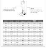 riding boot size chart