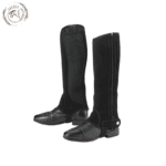 Black Suede Half Chaps USA