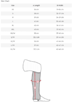 size chart half chap