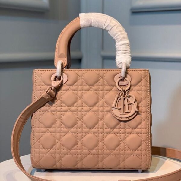 Christian Dior Lady Dior Bag 24cm Matte Hardware Lambskin Leather Spring/Summer Collection