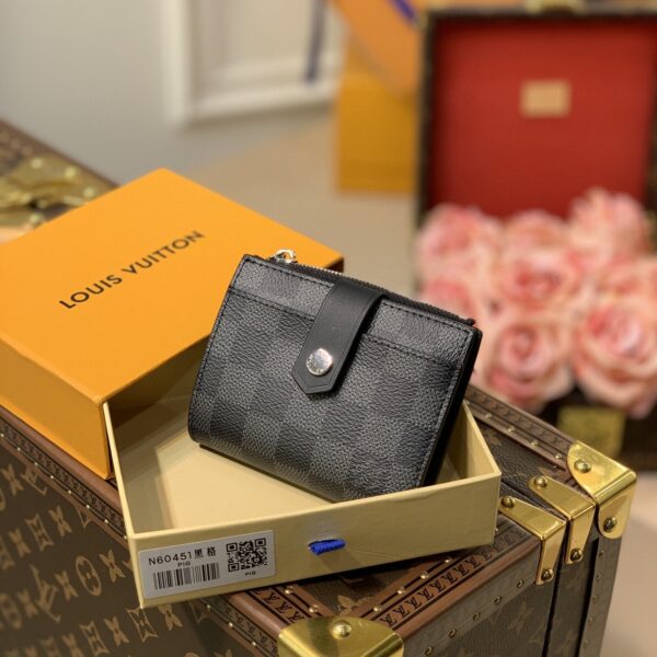 Louis Vuitton Damier Wallet 11cm Black