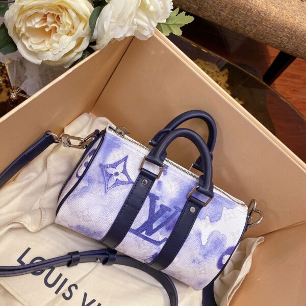 Louis Vuitton Keepall Xs Nano 21cm White-Blue