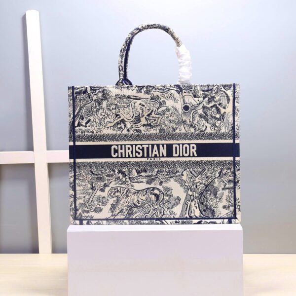 Christian Dior Blue Handle Bag 42cm