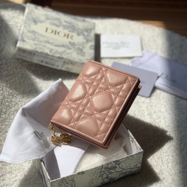 Mini Lady Dior Pink Wallet 11cm