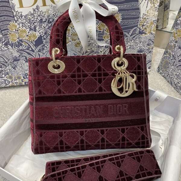 Christian Dior Red Handle Bag 24cm