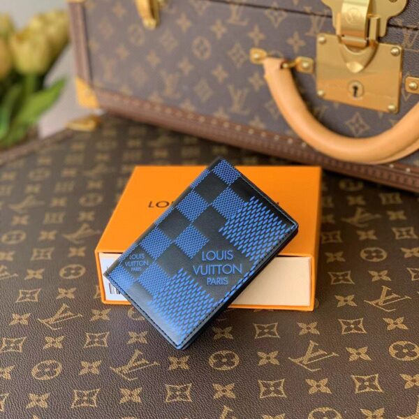 Louis Vuitton Damier Wallet 8cm Blue