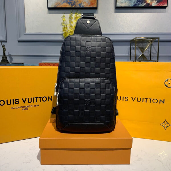 Louis Vuitton Avenue Sling Bag 32cm Damier Infini Canvas Spring/Summer Collection N41720, Black