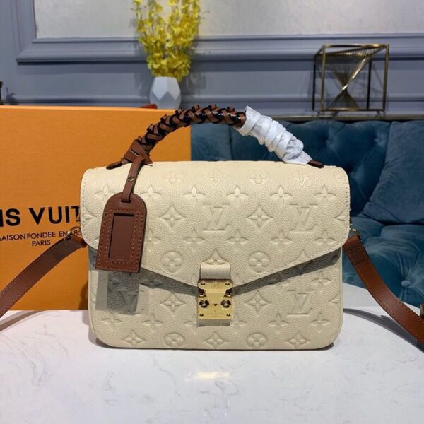Louis Vuitton Pochette Métis Bag 25cm Monogram Empreinte Canvas Spring/Summer Collection M53940 Crème Beige/Caramel