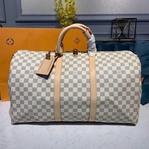 Louis Vuitton Keepall Bandoulire 55cm Damier Azur Canvas Spring/Summer Collection