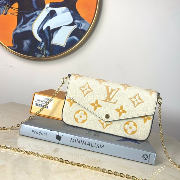 Louis Vuitton Monogram Empreinte Pochette 21cm White