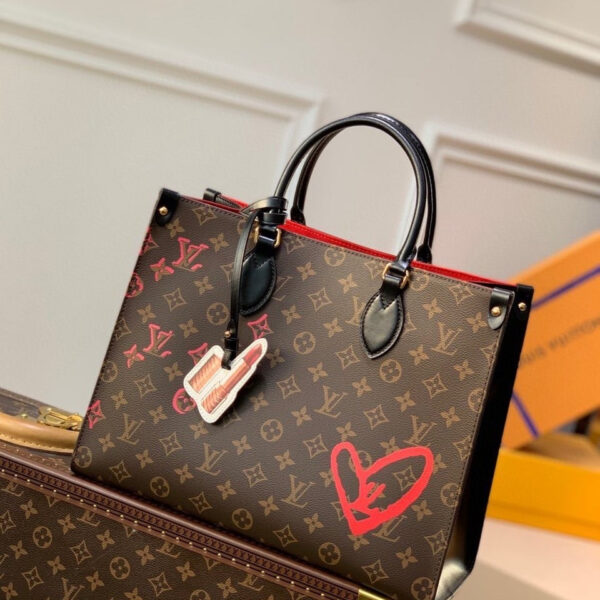 Louis Vuitton x Urs Fischer OnTheGo Bag 34cm Monogram Canvas Spring/Summer Collection M45119 Brown