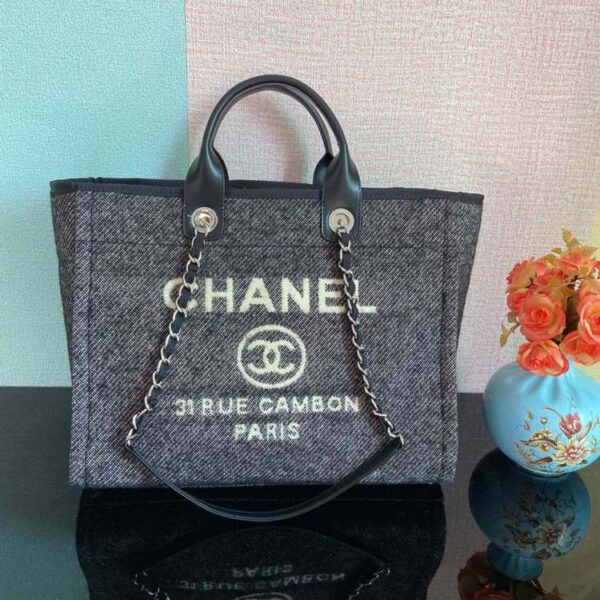 Chanel Large Shopping Tote Bag Summer/Spring Collection, Grey 50cm