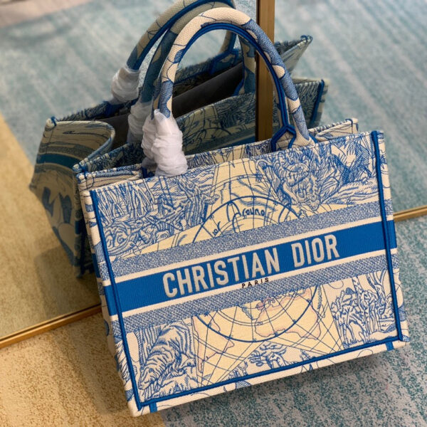 Christian Dior Book Tote 37cm Blue