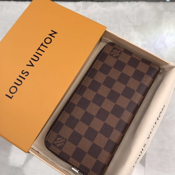 Louis Vuitton Damier Wallet 20cm Brown