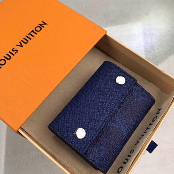 Louis Vuitton Monogram Wallet 10cm Blue