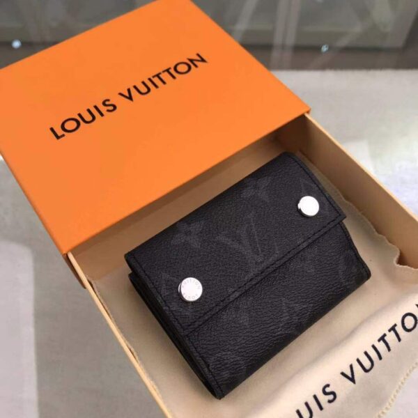 Louis Vuitton Monogram Wallet 10cm Black