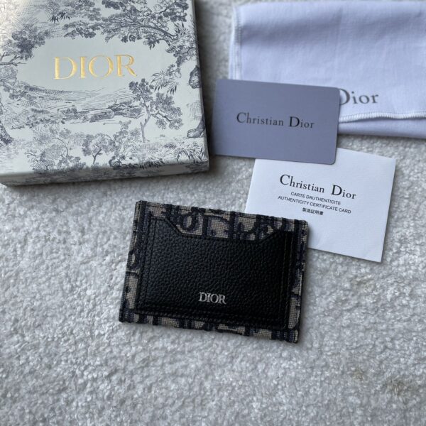 Christian Dior Multicolor Card Holder Oblique 13cm