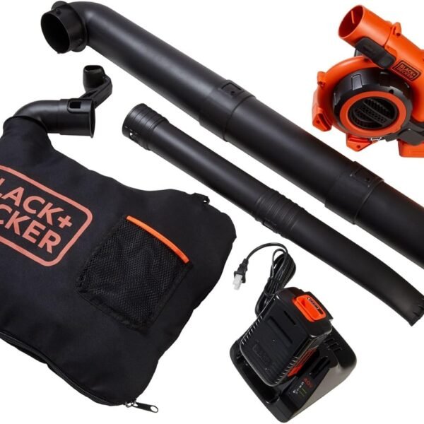 BLACK+DECKER 40V Cordless Leaf Blower Vacuum Mulcher Combo Kit Battery Charger LSWV36