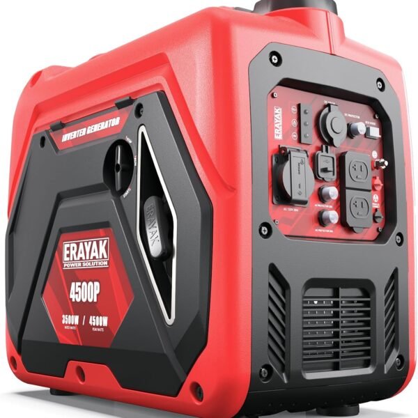 ERAYAK 4500W Dual Fuel Portable Inverter Generator Gas Propane RV Ready CO Sensor